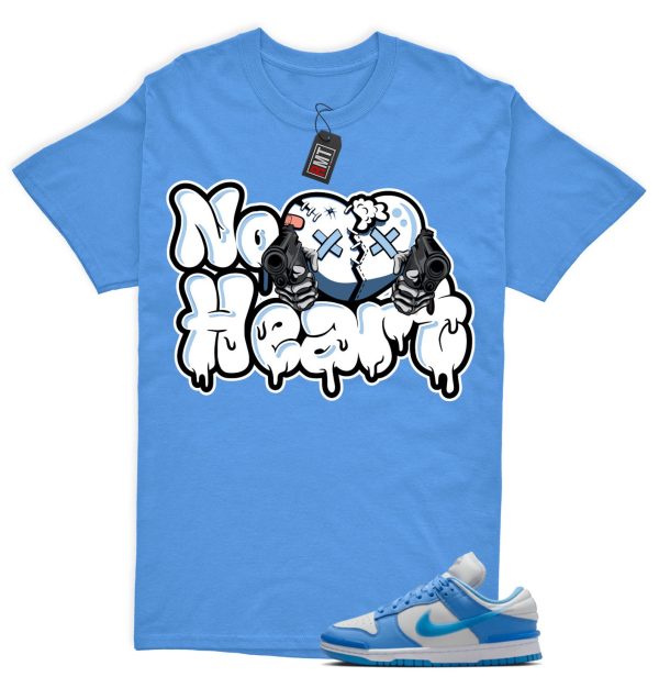 Dunk Twist University Blue UNC Photon Dust White Low Match T-shirt - No Heart Jezsport.com