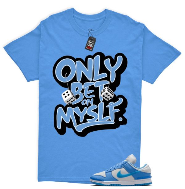 Dunk Twist University Blue UNC Photon Dust White Low Match T-shirt - Bet on My Self Jezsport.com