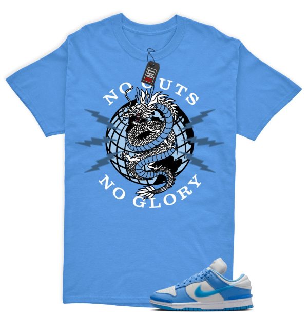 Dunk Twist University Blue UNC Photon Dust White Low Match T-shirt - No Guts Jezsport.com