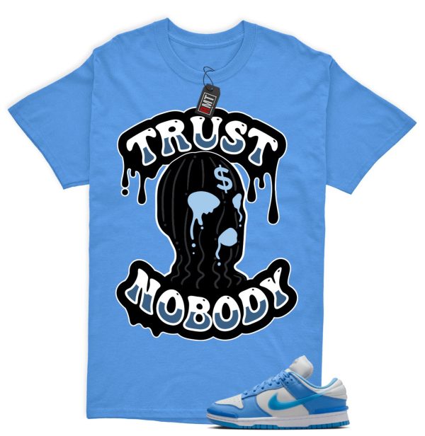 Dunk Twist University Blue UNC Photon Dust White Low Match T-shirt - Trust NoBody Jezsport.com