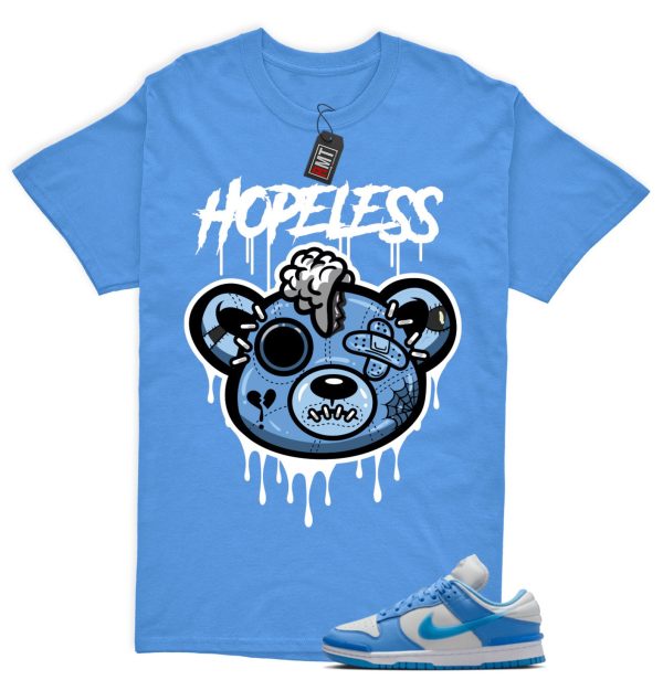 Dunk Twist University Blue UNC Photon Dust White Low Match T-shirt - Hope Less Jezsport.com