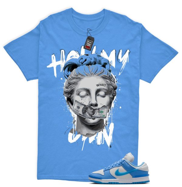 Dunk Twist University Blue UNC Photon Dust White Low Match T-shirt - Hold my Own Jezsport.com