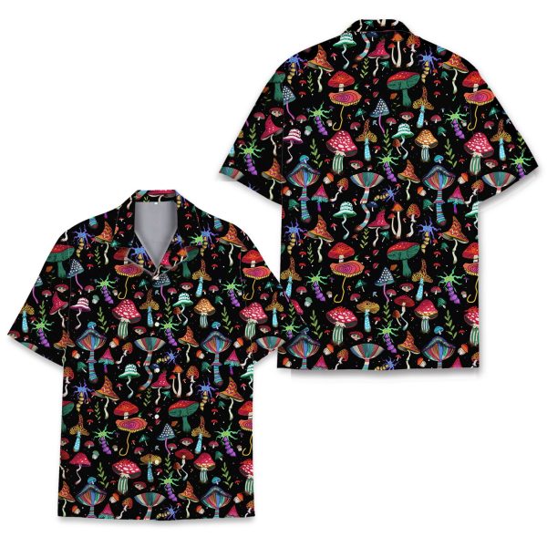 Psychedelic Mushroom Hawaiian Shirt, Summer For Men and Women Jezsport.com