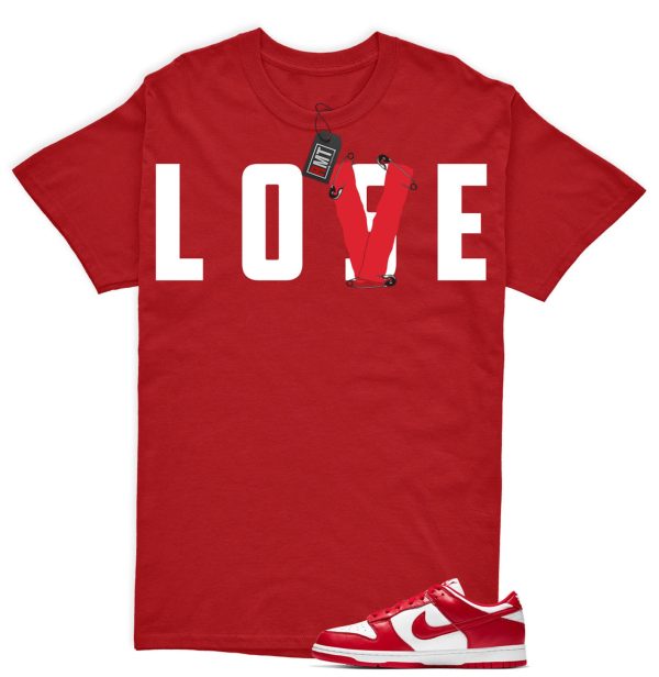 Dunk Low SP St. John University Red White Matching Shirt, Love Lose Tee Match St. John Dunk Jezsport.com