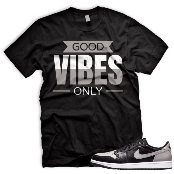 GV Air J 1 Low OG Shadow Retro Medium Grey Black White 2024 AJ 1 T-Shirt Match Sneaker Jezsport.com