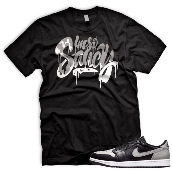 SAUCY Air J 1 Low OG Shadow Retro Medium Grey Black White 2024 AJ 1 T-Shirt Match Sneaker Jezsport.com