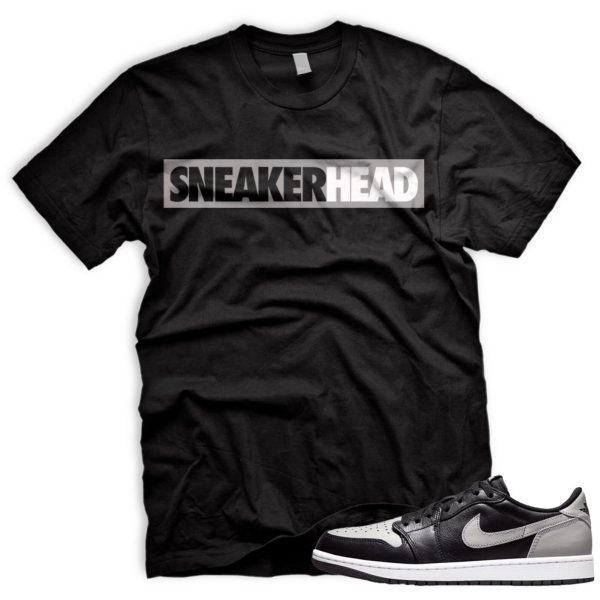 SNHD Air J 1 Low OG Shadow Retro Medium Grey Black White 2024 AJ 1 T-Shirt Match Sneaker Jezsport.com