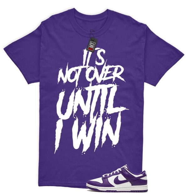 Dunk Purple Championship Court Low White Matching Shirt, Not Over Tee Match Championship Court Purple Jezsport.com