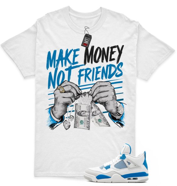 Jordan 4 Military Blue Matching Shirts, Make Money Tee Match Military Blue 4s Jezsport.com