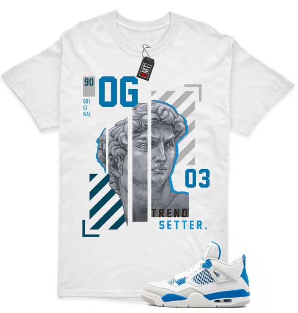 Jordan 4 Military Blue Matching Shirts, Trend Setter Tee Match Military Blue 4s Jezsport.com