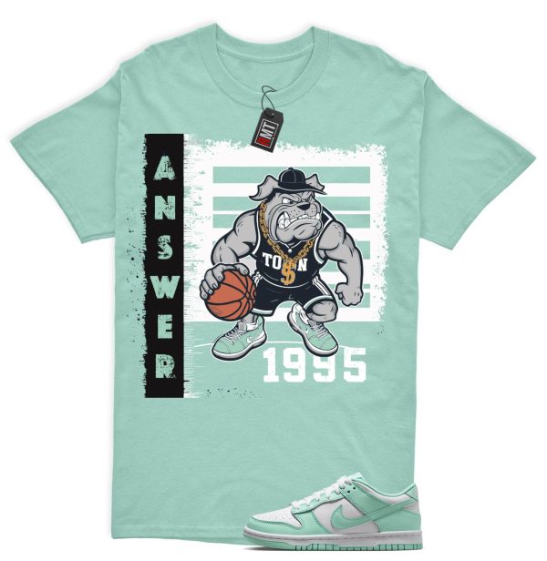 Dunk Mint Foam White Matching Shirt, Answer Tee Match Low GS Mint Foam Jezsport.com