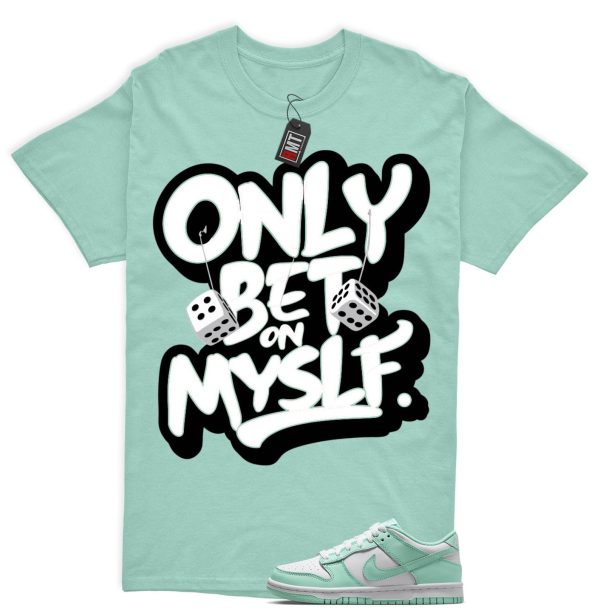 Dunk Mint Foam White Matching Shirt, Bet on Myslf Tee Match Low GS Mint Foam Jezsport.com