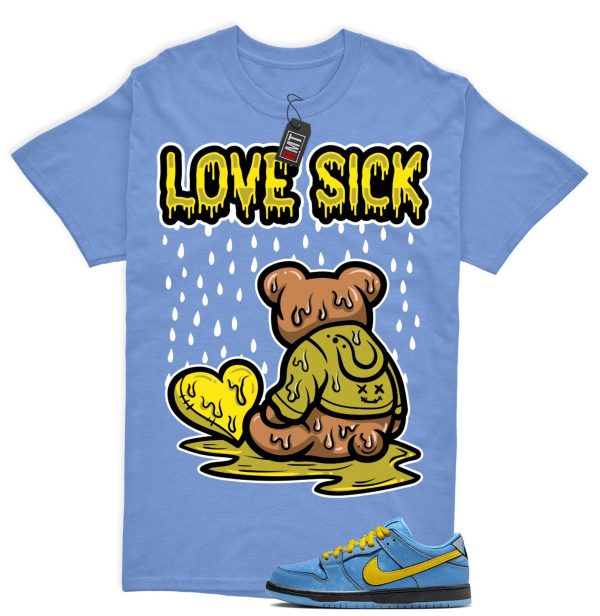 Dunk Bubbles The Power Girls Blue Chill Deep Royal Active Pink Yellow Black Shirt, Love Sick Jezsport.com