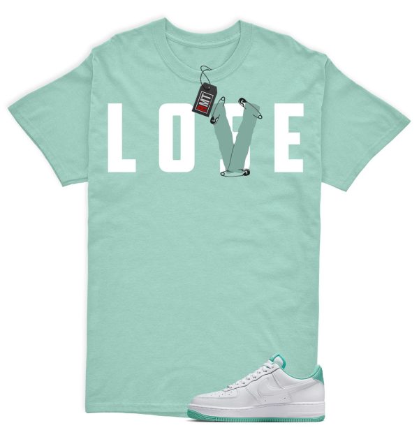 Air Force 1 Low Mint Foam Green Matching Shirt, Love Lose Jezsport.com