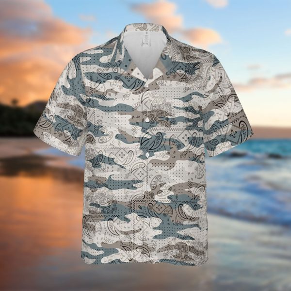 Camouflaged Pattern Beach Hawaiian Shirt, Summer Shirt For Men and Women Jezsport.com