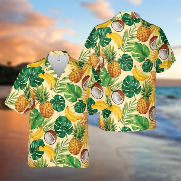 Tropical Fruits Funny Hawaiian Shirt, Summer Shirt For Men and Women Jezsport.com