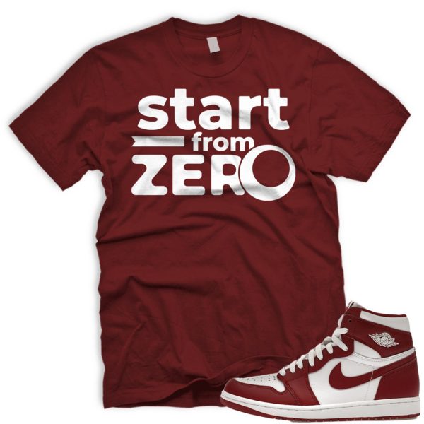 FROMZERO Air J 1 Artisanal Team Red OG Retro High White 2024 AJ 1 T-Shirt Match Sneaker Jezsport.com