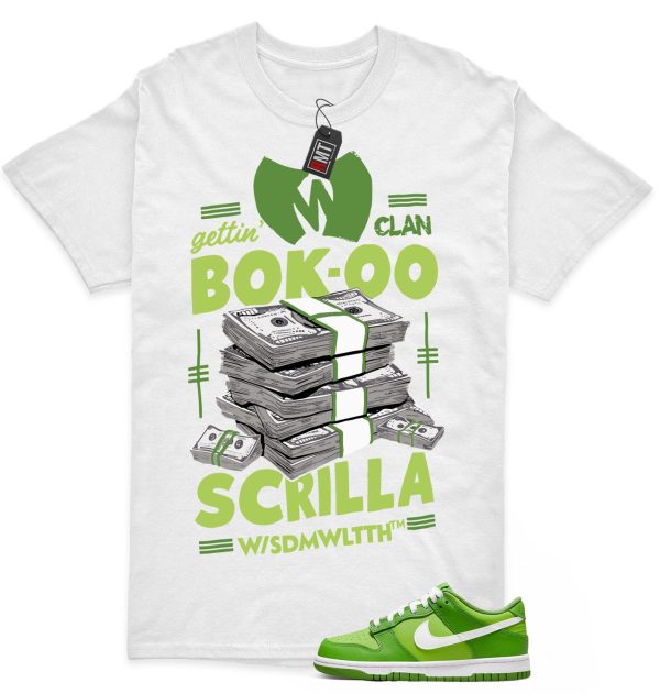 Dunk Low GS Chlorophyll Vivid Green Match Shirt, Scrilla Jezsport.com