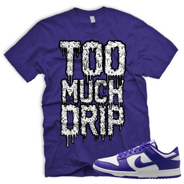 DRIPT T-shirt to Match Retro Dunk Low White Concord Gs Jezsport.com