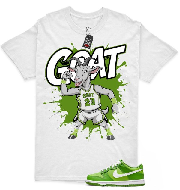 Dunk Low GS Chlorophyll Vivid Green Match Shirt, Goat Jezsport.com