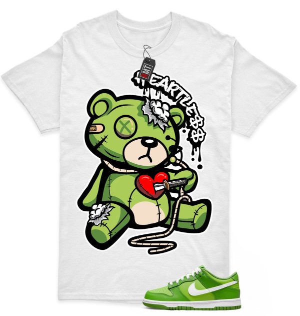 Dunk Low GS Chlorophyll Vivid Green Match Shirt, Heart Less Jezsport.com