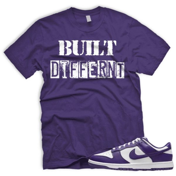 BD Dunk Low Championship Court Purple White Match T Jezsport.com