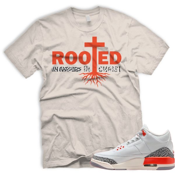 ROOTED Georgia Peach AIR J 3 Cosmic Clay Sail Cement Grey Anthracite Match T Jezsport.com