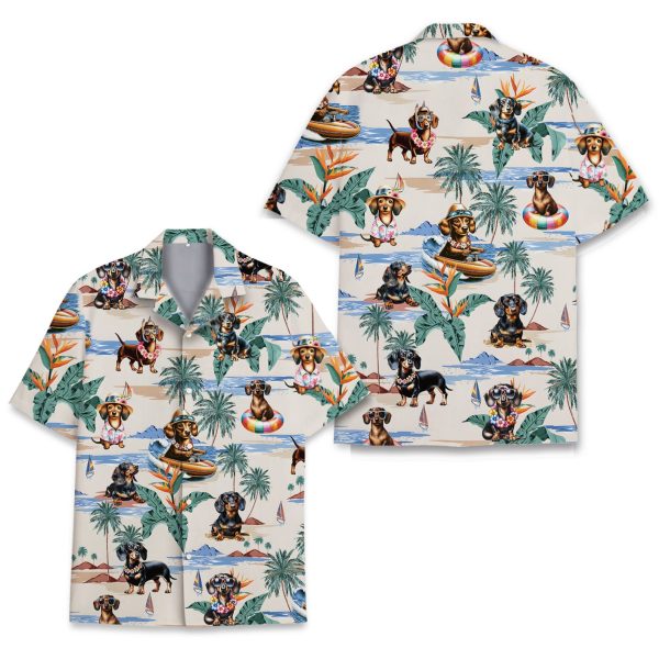 Dachshund Hawaiian Shirt, Summer For Men and Women Jezsport.com