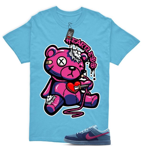 SB Dunk Low Run The Jewels Deep Royal Blue Chill Active Pink Match Shirt, Heart Less Jezsport.com