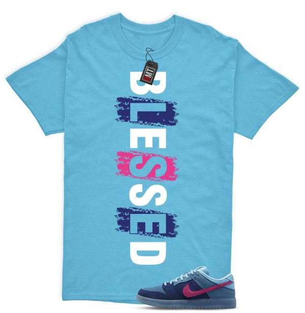 SB Dunk Low Run The Jewels Deep Royal Blue Chill Active Pink Match Shirt, Blessed Jezsport.com