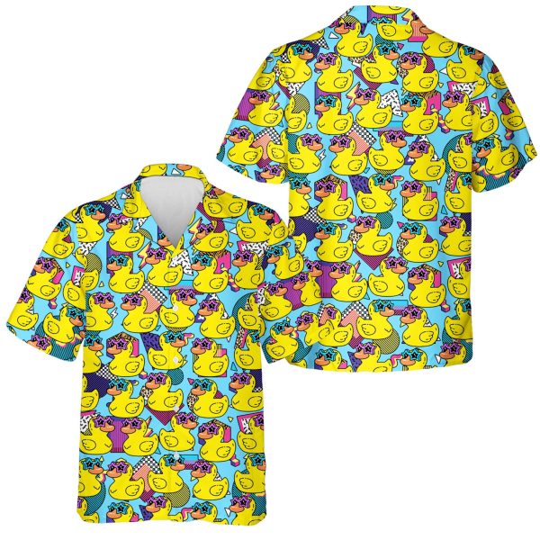 Retro Duck Hawaiian Shirt, Summer For Men and Women Jezsport.com