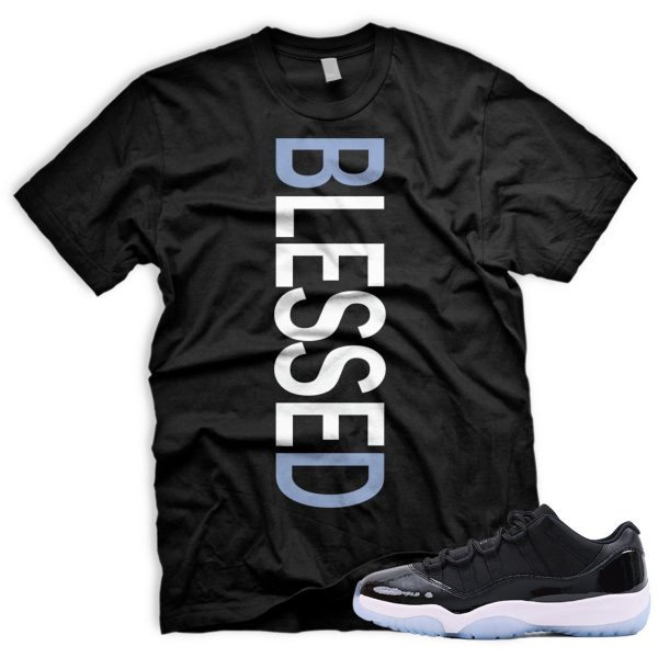 BLSSD Air J 11 Retro Space Low Black Varsity Royal White Tshirt Match Sneaker Jezsport.com