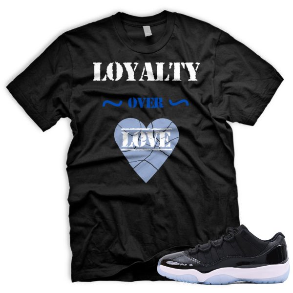 LOVERL Air J 11 Retro Space Low Black Varsity Royal White T-Shirt Match Sneaker Jezsport.com