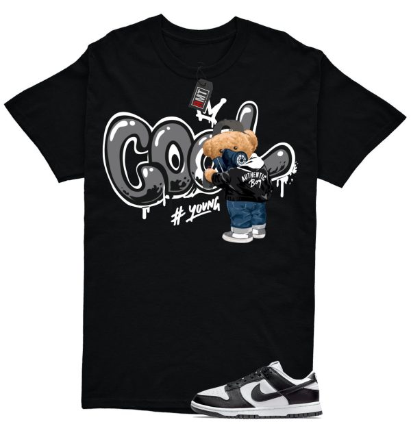 Dunk Panda White Black Low Retro Match T-shirt, Cool Bear Jezsport.com