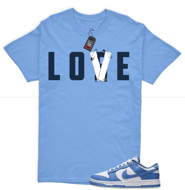 Dunk Polar Blue White Winter Low Match Shirt "Love Lose" Jezsport.com