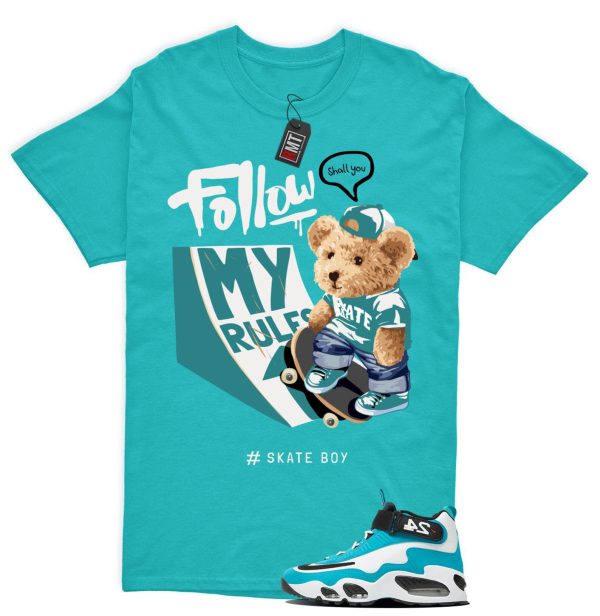 Air Griffey Max 1 Aquamarine Teal Aqua Matching Shirt, Skate Boy Jezsport.com