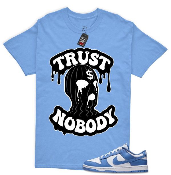 Dunk Polar Blue White Winter Low Match Shirt "Trust NoBody" Jezsport.com