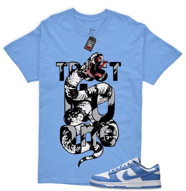 Dunk Polar Blue White Winter Low Match Shirt "Trust No One" Jezsport.com