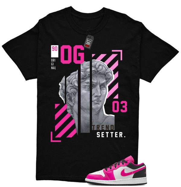 Jordan 1 Low Fierce Pink Match Shirt, Trend Setter Tee Match Fierce Pink J 1 Low Jezsport.com