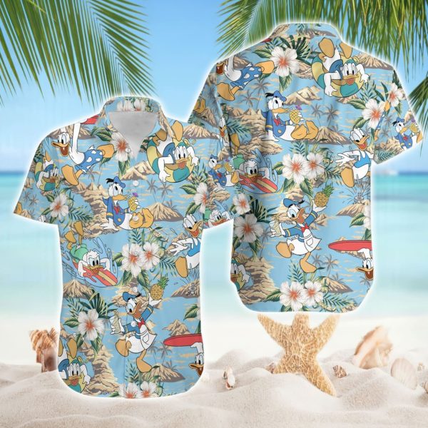 Donald Duck Hawaiian Shirt, Disneyland Summer Hawaiian Shirt, Summer For Men and Women Jezsport.com