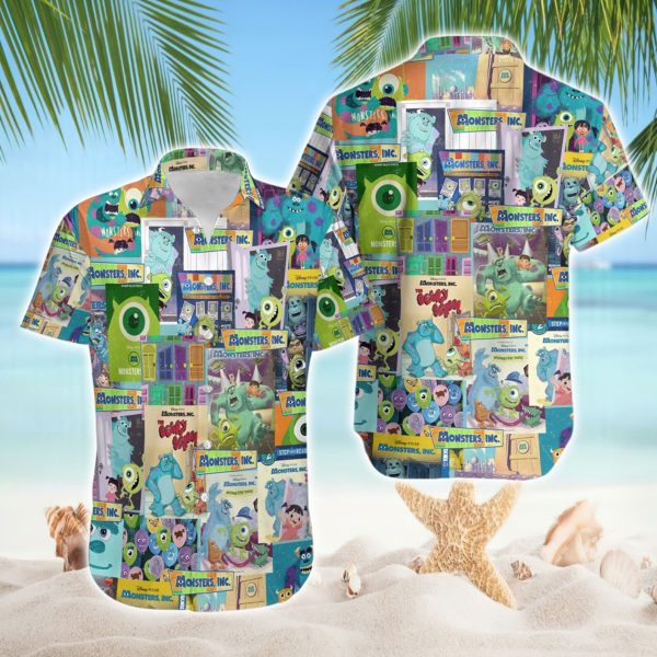 Monsters Inc Hawaiian Shirt, Summer Vacation Button Shirt, Summer For Men and Women Jezsport.com