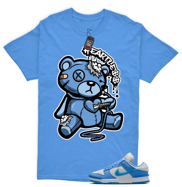 Dunk Twist University Blue UNC Photon Dust White Low Match T-shirt - Heart Less Jezsport.com