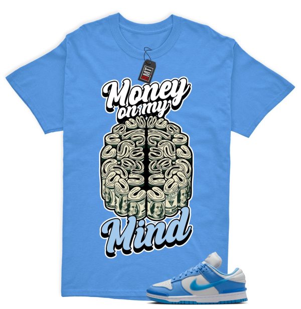 Dunk Twist University Blue UNC Photon Dust White Low Match T-shirt - Money Jezsport.com