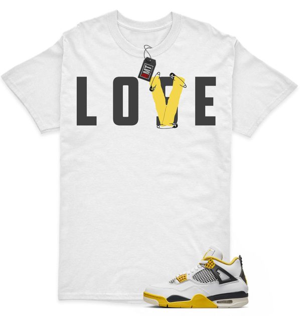 Vivid Sulfur 4s Matching T-shirt - Love Lose Tee Match Jordan 4 Vivid Sulfur Jezsport.com