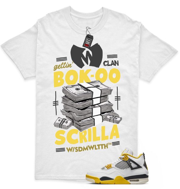 Vivid Sulfur 4s Matching T-shirt - Scrilla Tee Match Jordan 4 Vivid Sulfur Jezsport.com