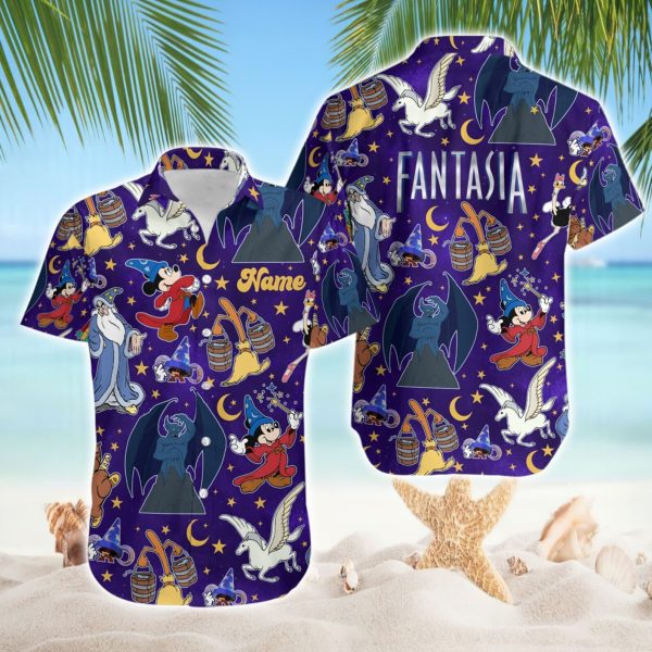 Mickey Fantasia Sorcerer Hawaiian Shirt, Mickey Hawaii Shirt, Summer For Men and Women Jezsport.com