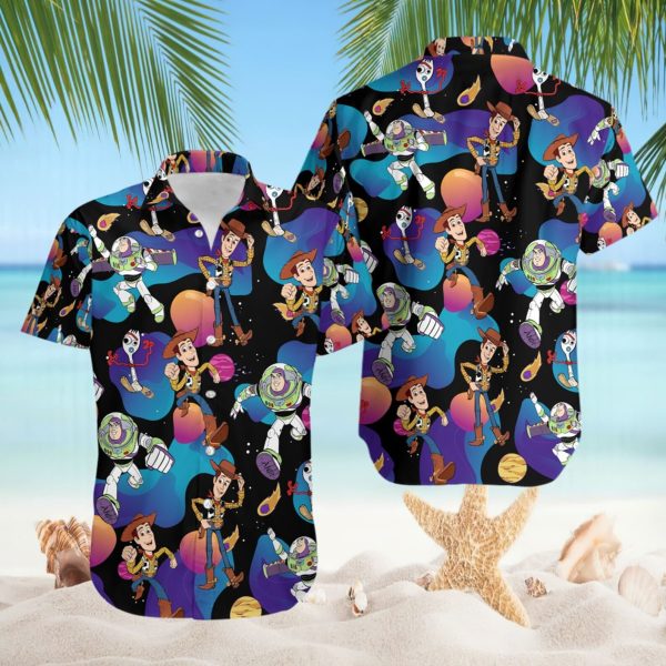 Disneyland Toy Story Woody Buzz Lightyear Hawaiian Shirt, Summer For Men and Women Jezsport.com