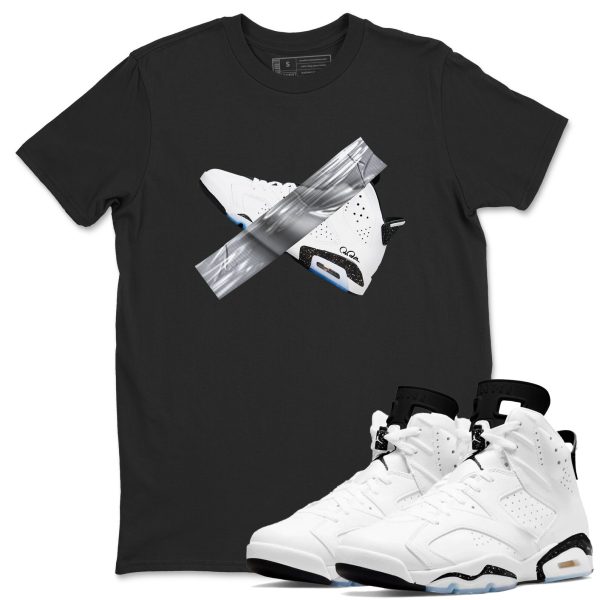 Duct Tape Unisex Shirts To Match Jordans 6s White Black Jezsport.com