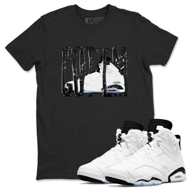 Wiggling Gotem Unisex Shirts To Match Jordans 6s White Black Jezsport.com