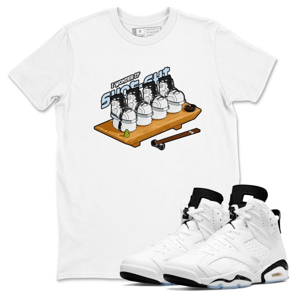 Shoe Shi Unisex Shirts To Match Jordans AJ6 White Black Jezsport.com